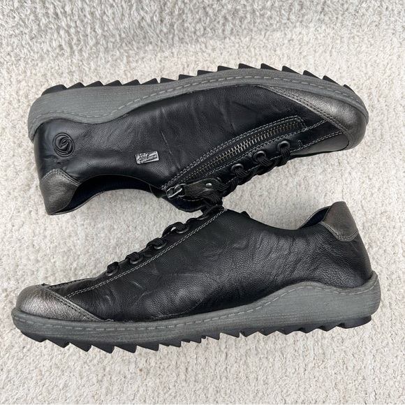 Remonte Shoes Womens 7 Black/Silver Liv 2 R1402-01 Side Zip Comfort‎ Side Zip - Picture 3 of 14